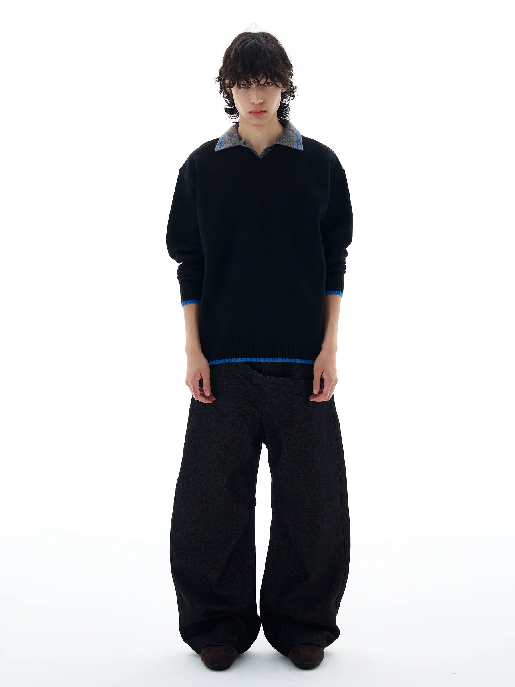 Midnight Edge Collar Sweater