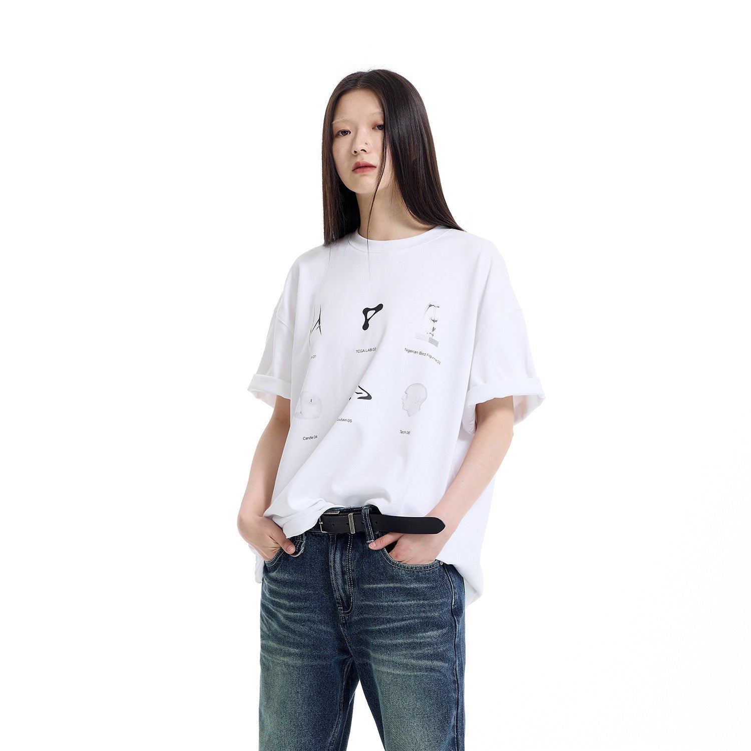 Model Graphic Casual Tee - chiclara