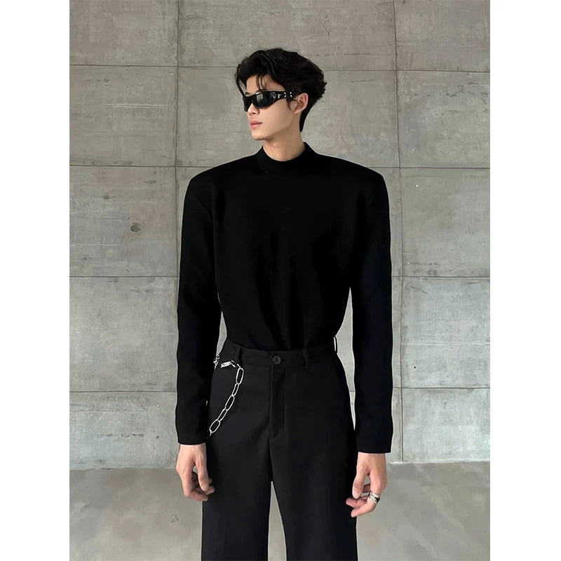 Structured Mock Neck Sweater