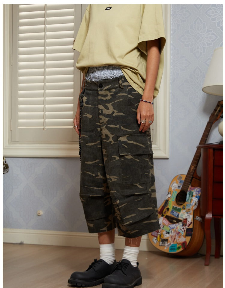 Multi-Pocket Camouflage Pants - chiclara