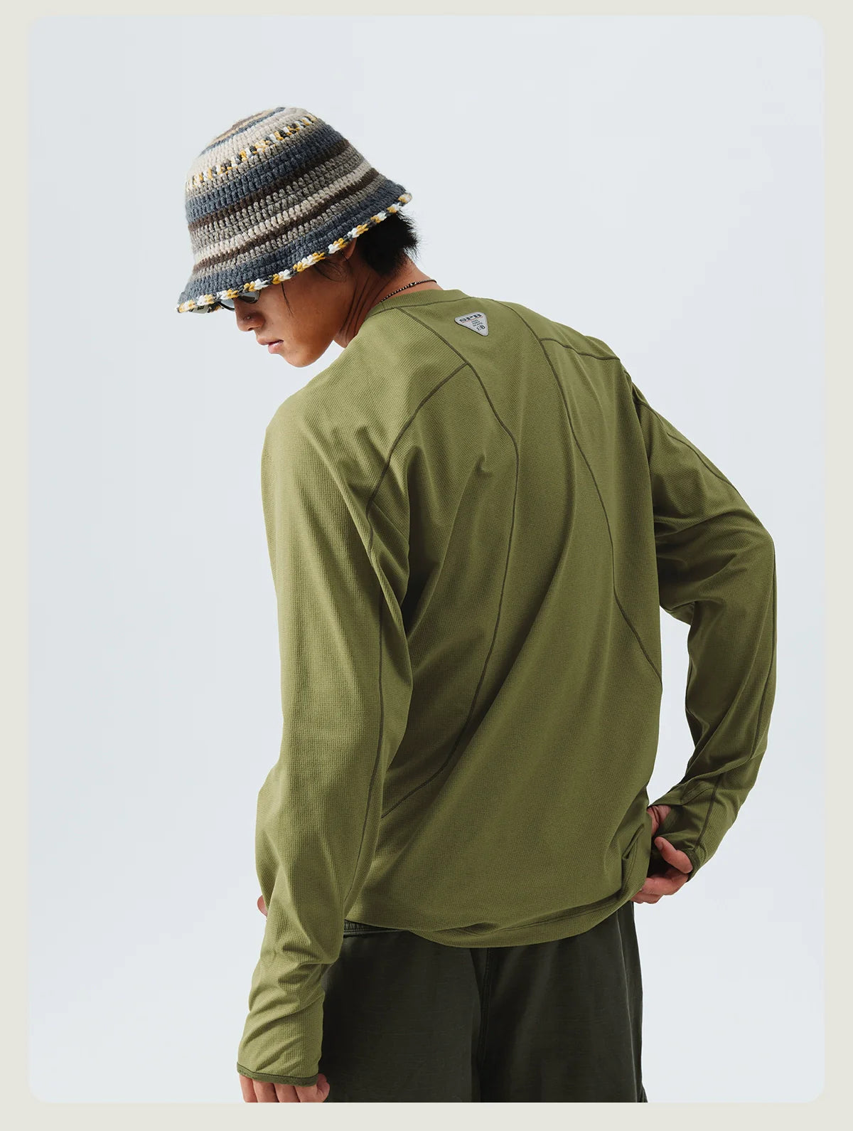 Textured Crewneck Performance Sweatshirt