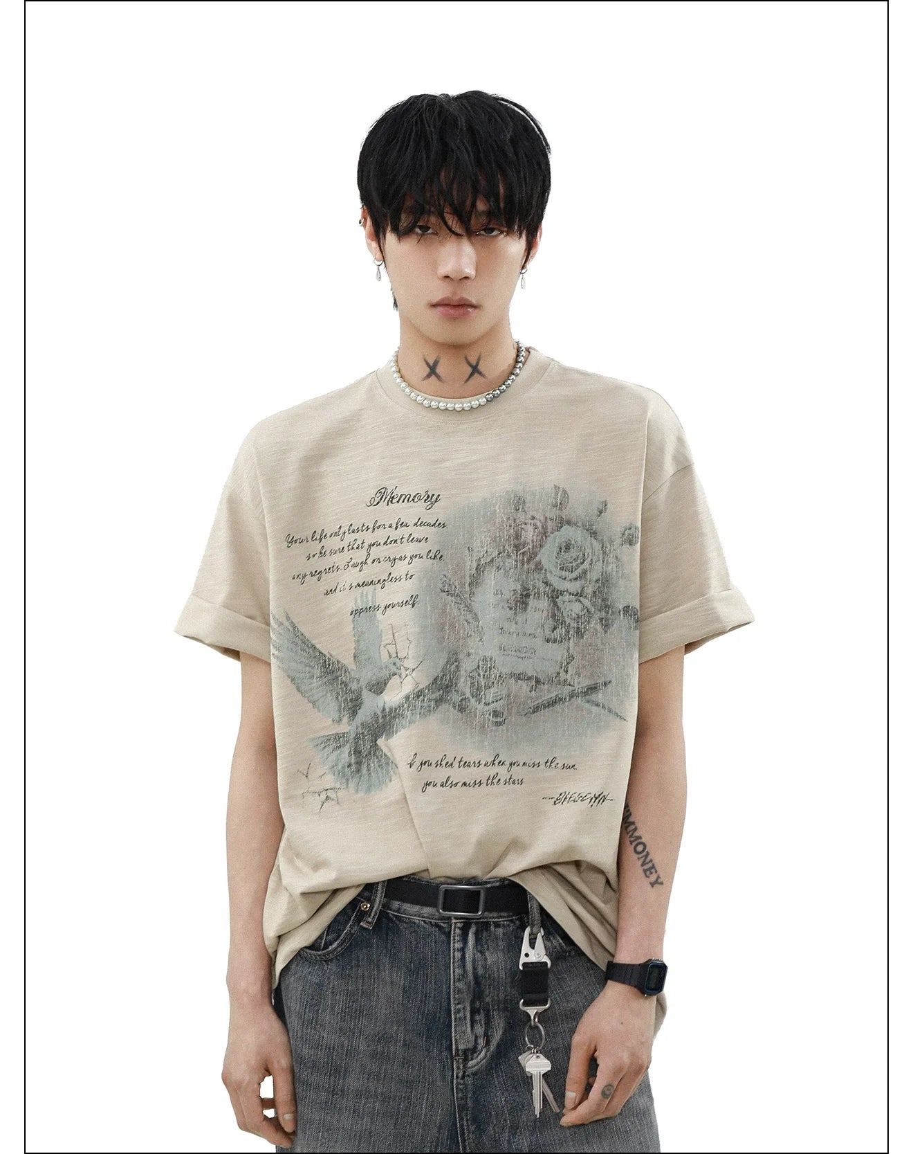 Faded Memory Dove Graphic Tee