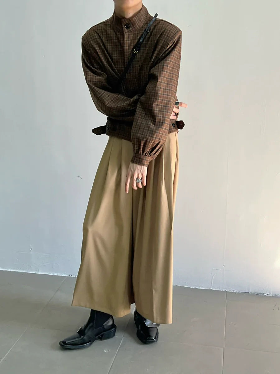 세이블 듄 플리츠 가우초 팬츠