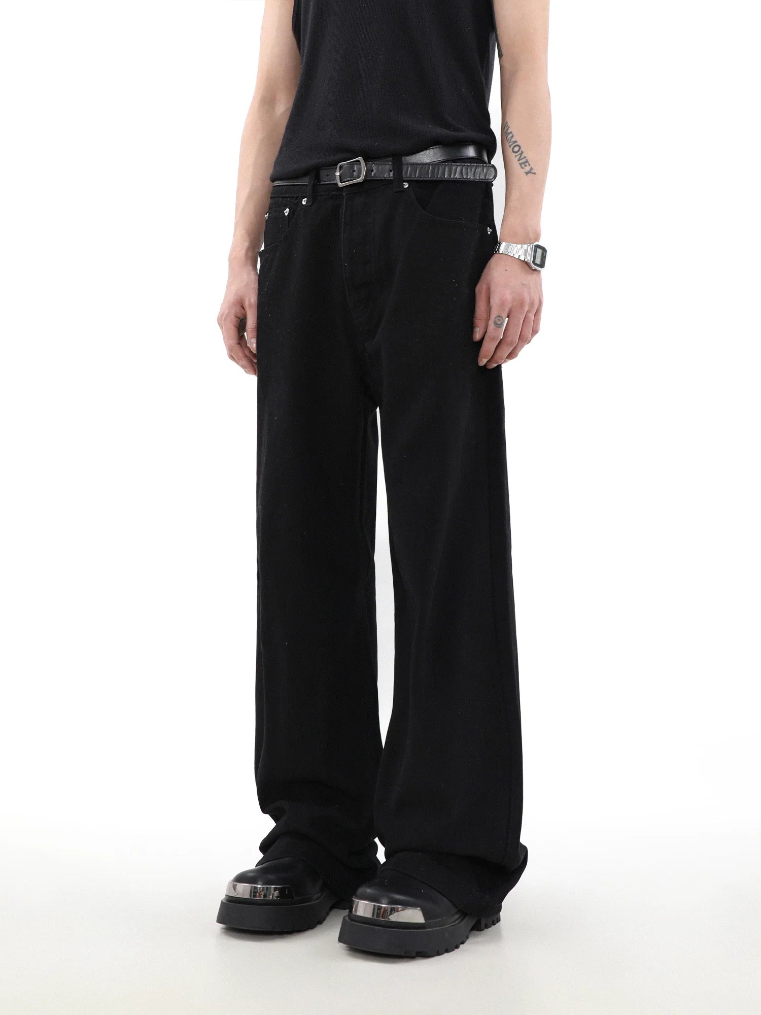 Noir Axis Clean Wide Jeans