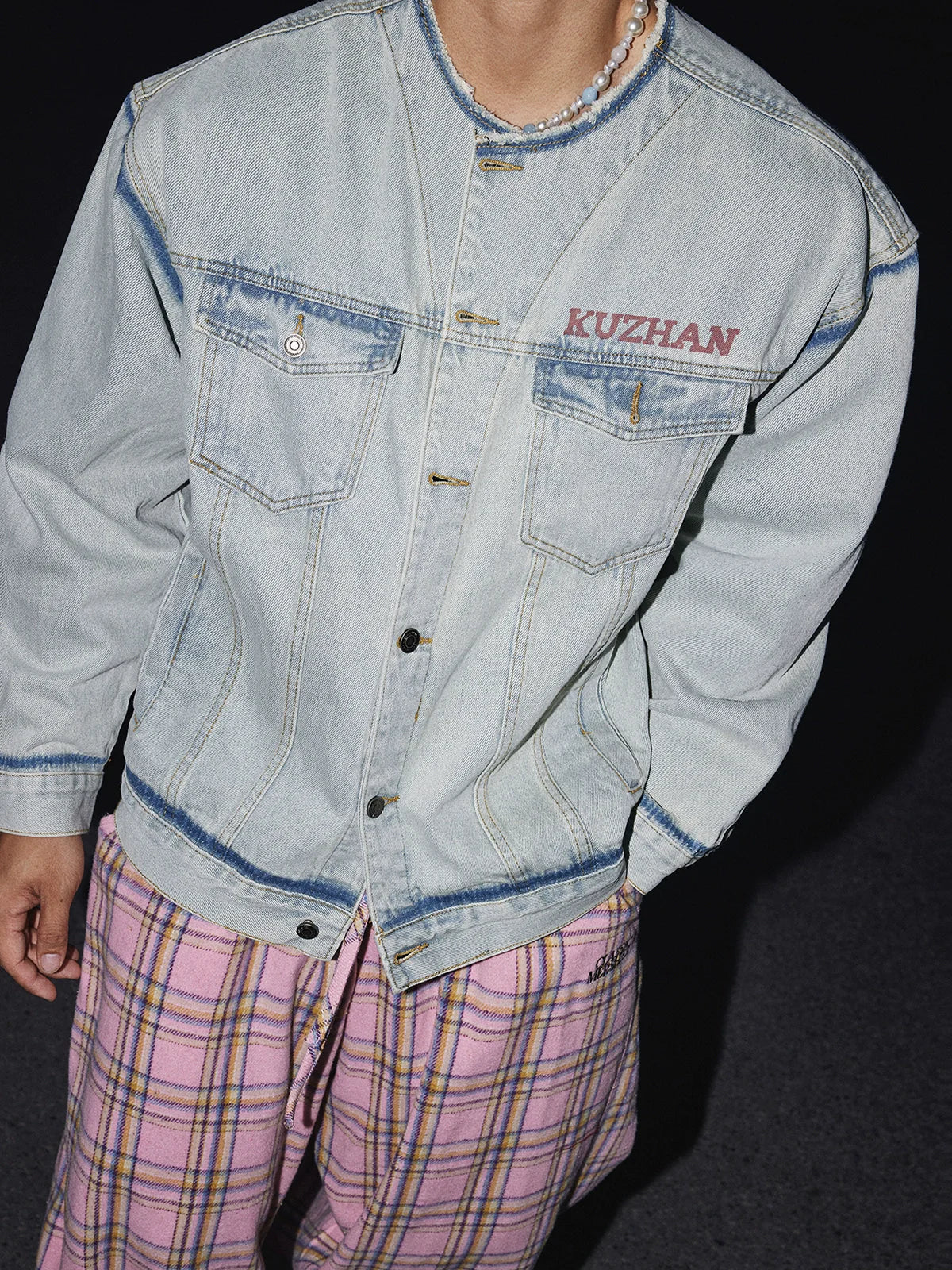 Skyline Fade Oversized Denim Jacket