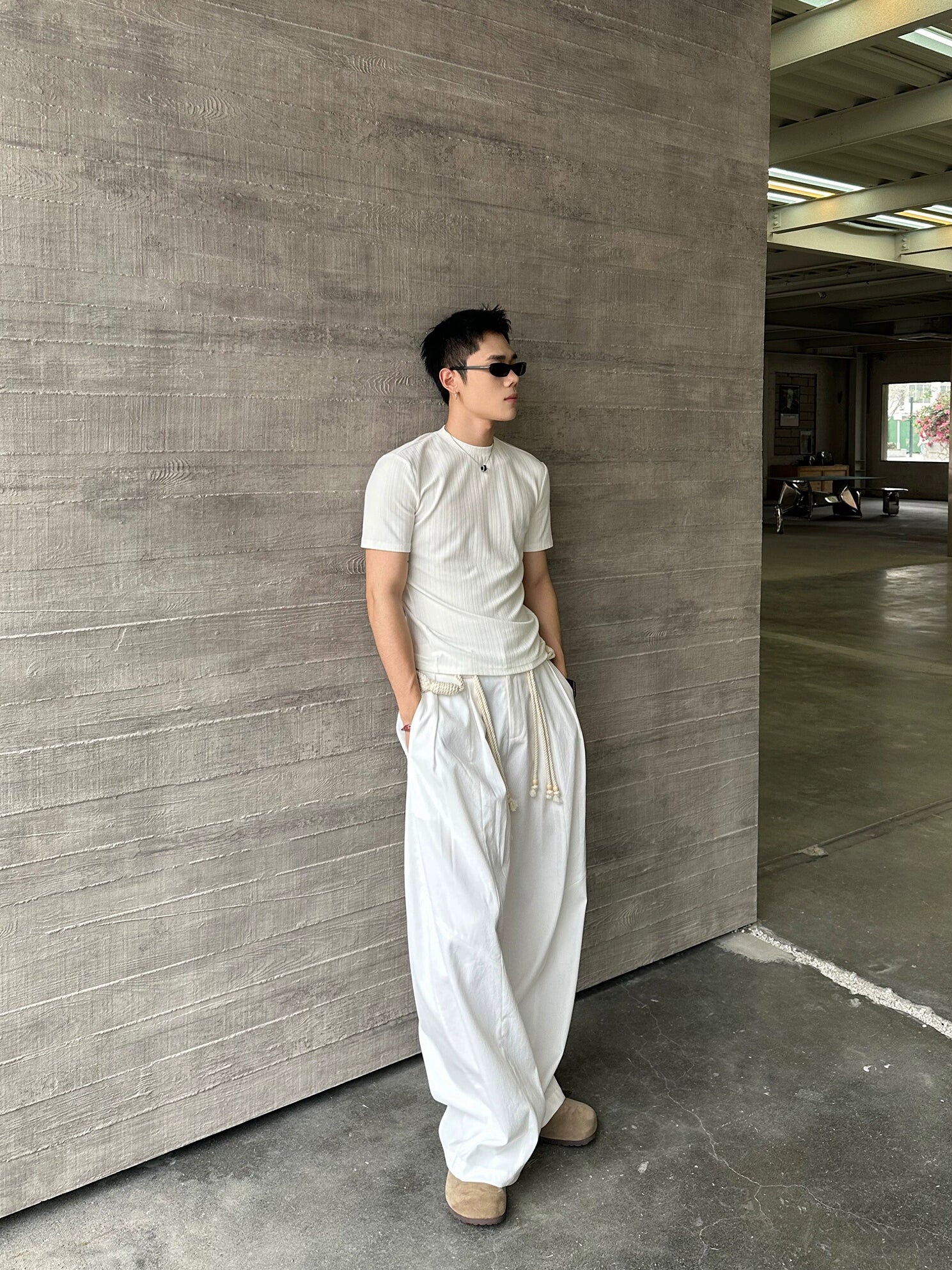 Tassel Rope Wide Leg Pants