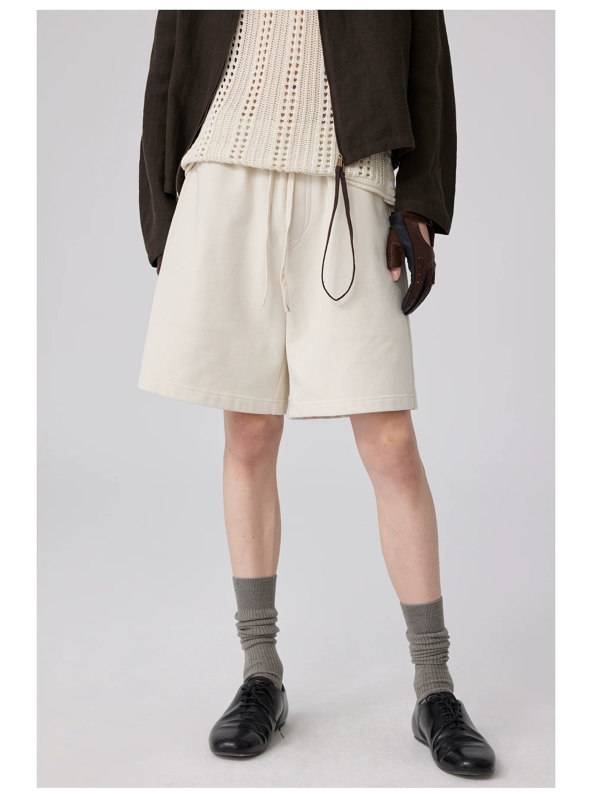 Unisex Casual Drawstring Lounge Shorts