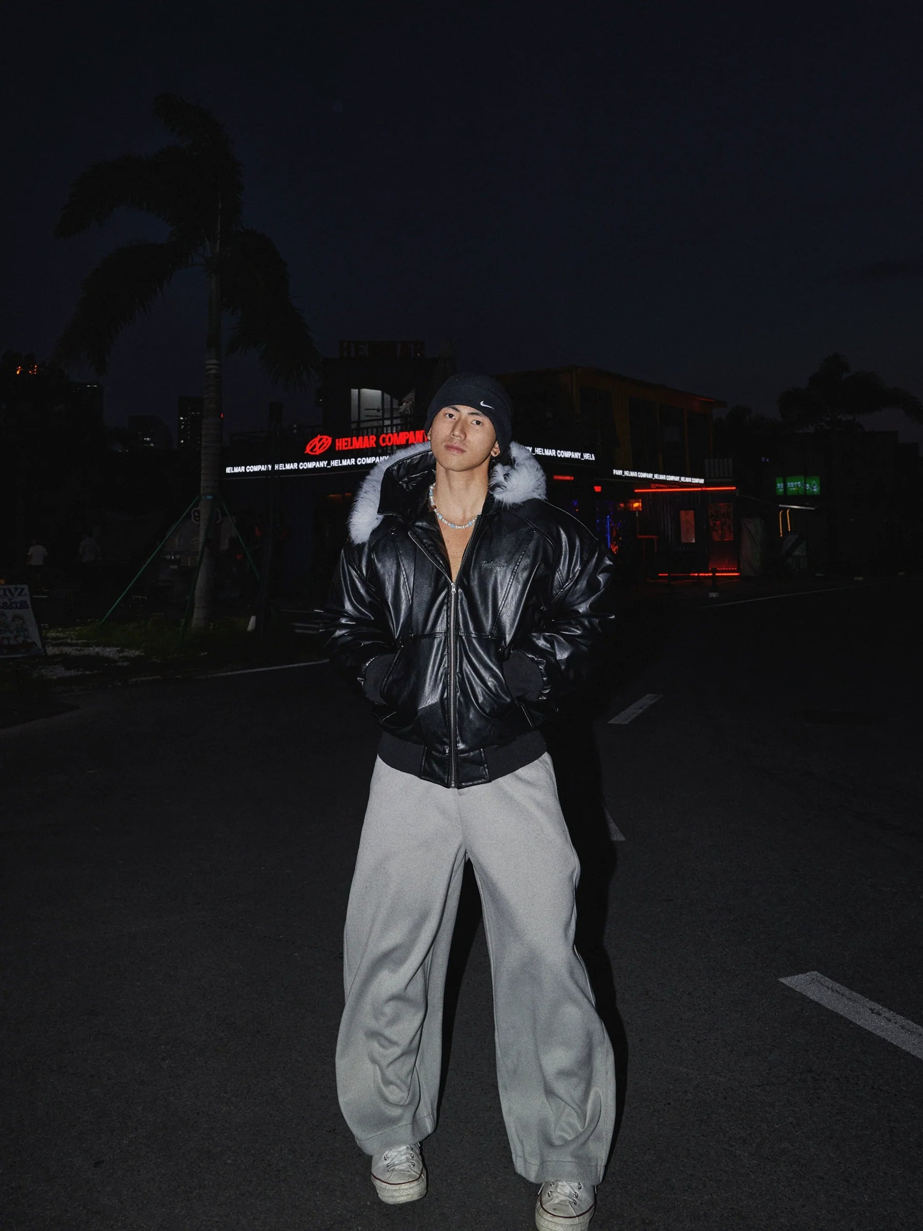 Frostline Midnight Aviator Jacket