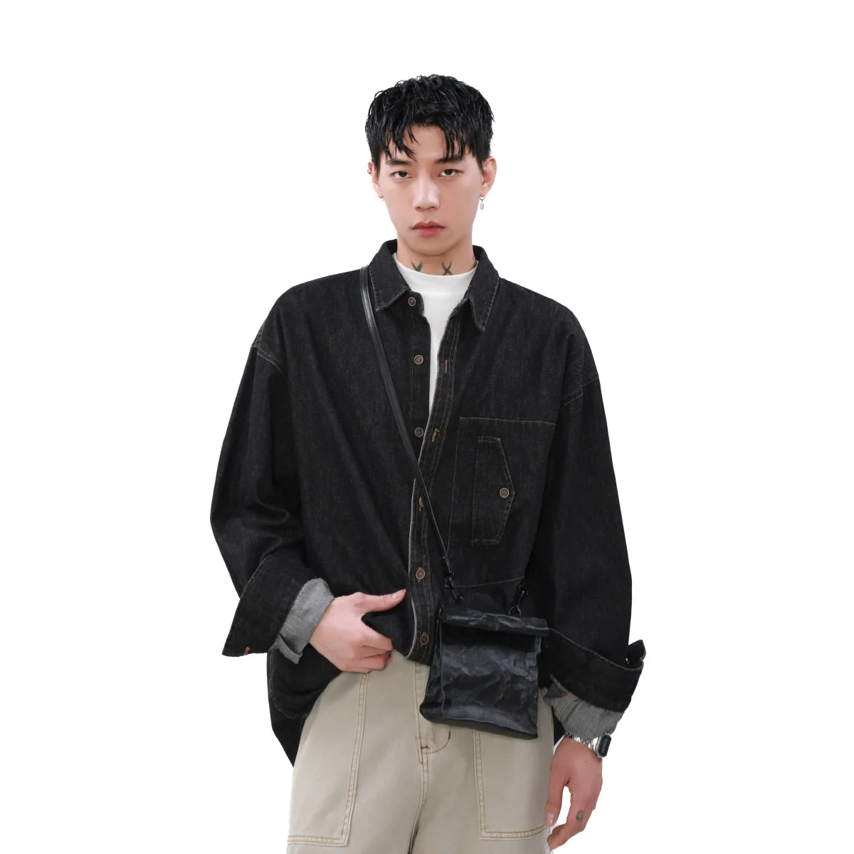 Ease Oversized Denim Shirt