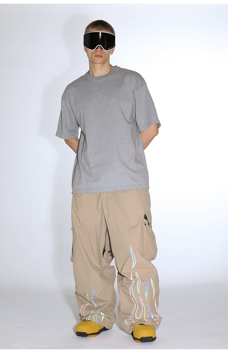 FlareTrace 반사 카고 스노우 팬츠