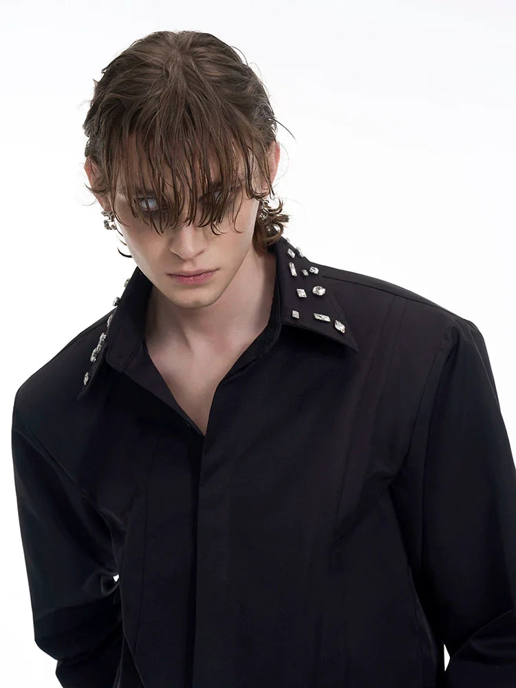 Crystal Collar Shirt