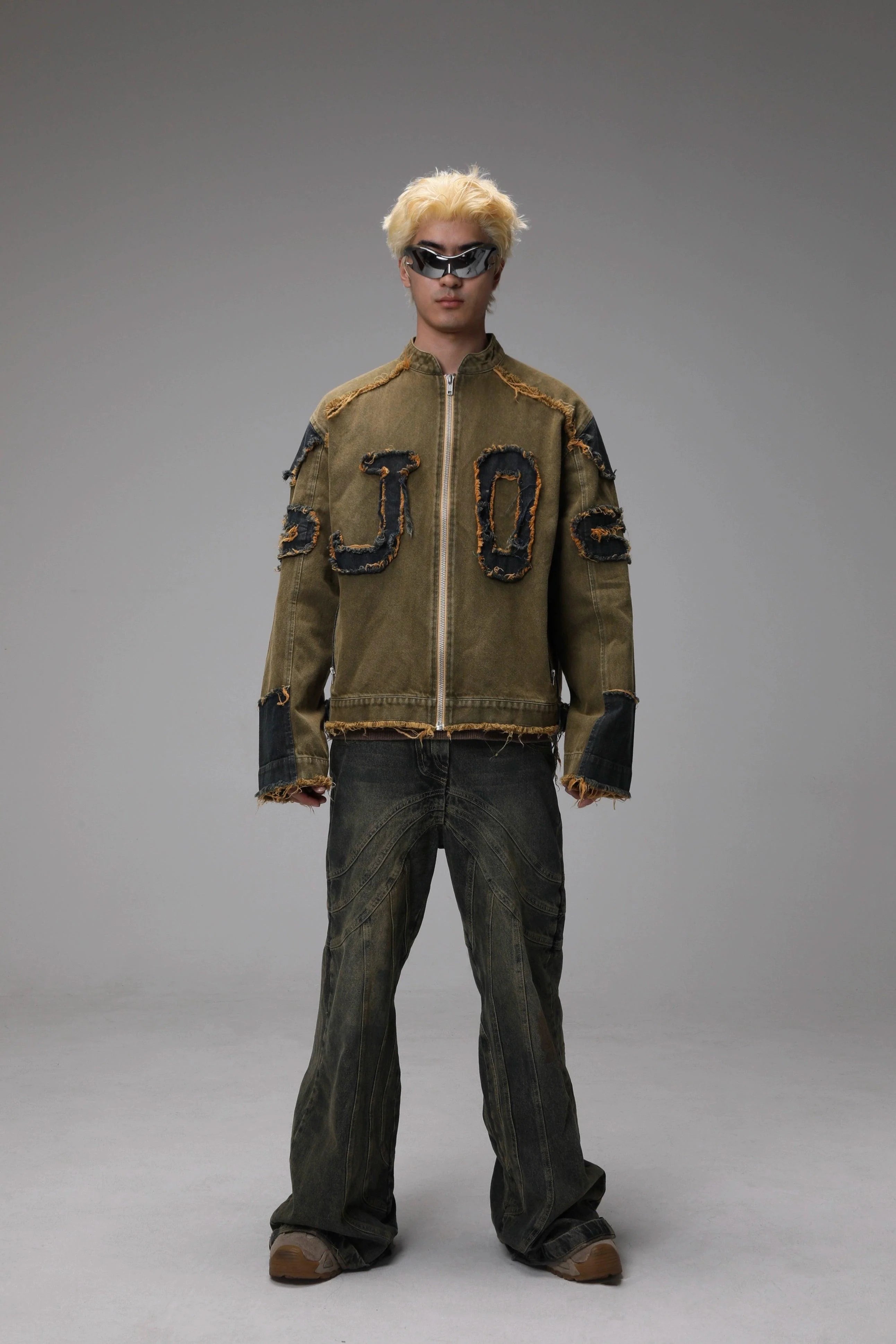 Distressed Jacket With Appliqué