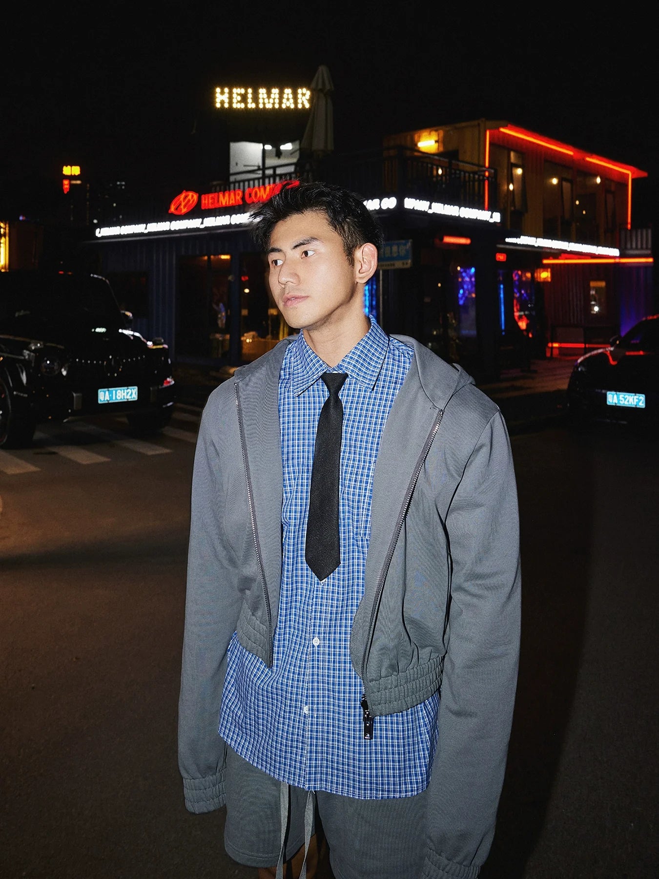 Vintage Blue Fine Check Shirt