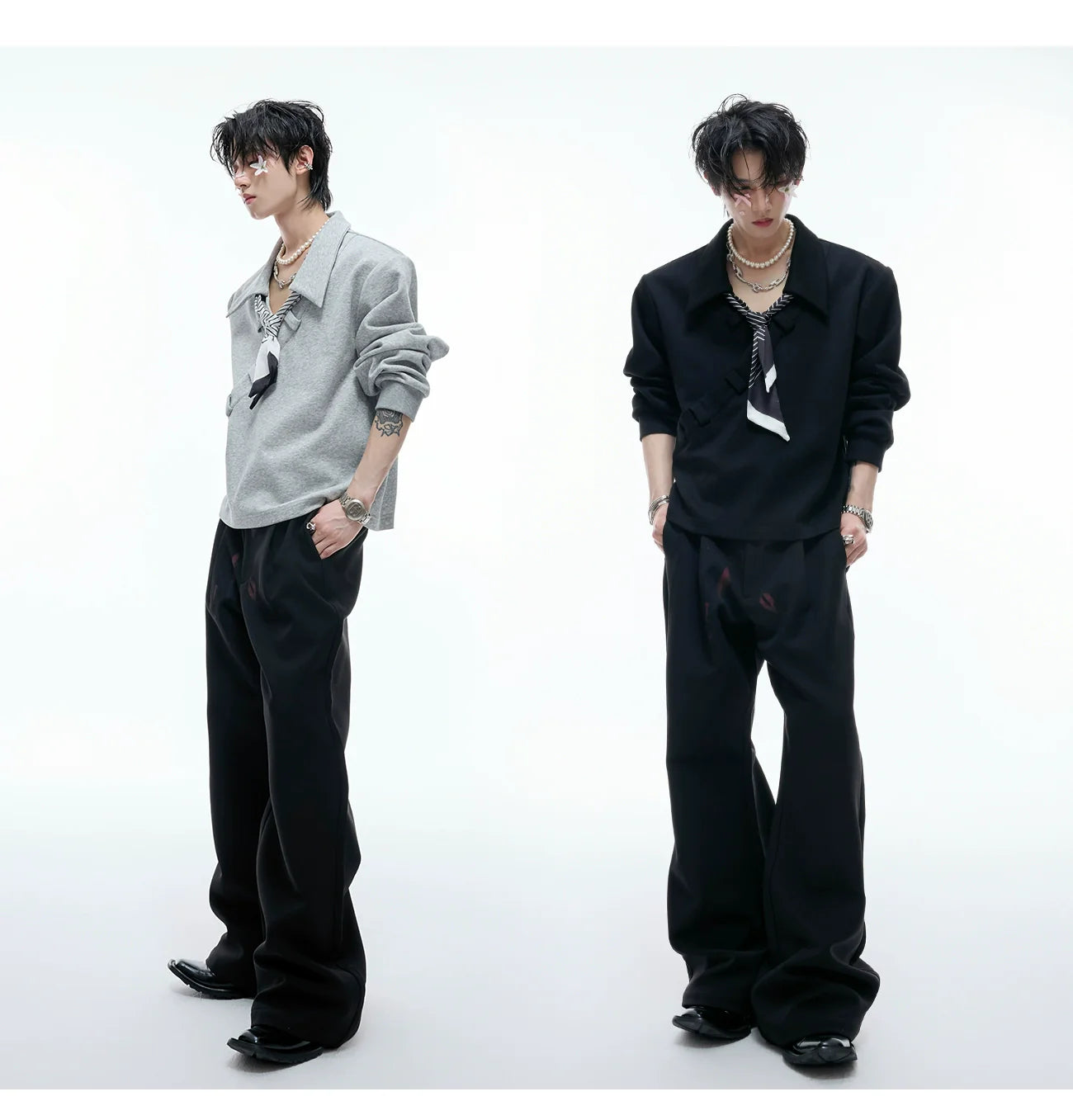 Statement Collar Sweater Shirt