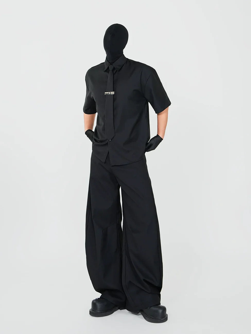 Phantom Noir Shirt and Oversized Wide Leg Setup