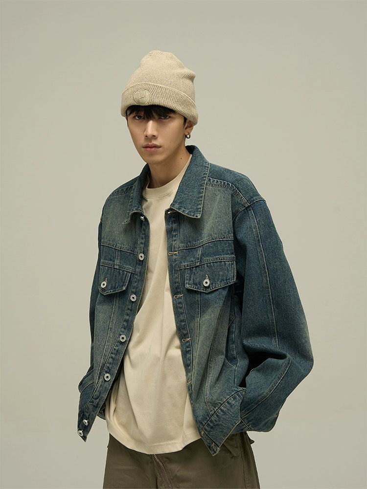 Classic Cool Oversized Denim Jacket - chiclara