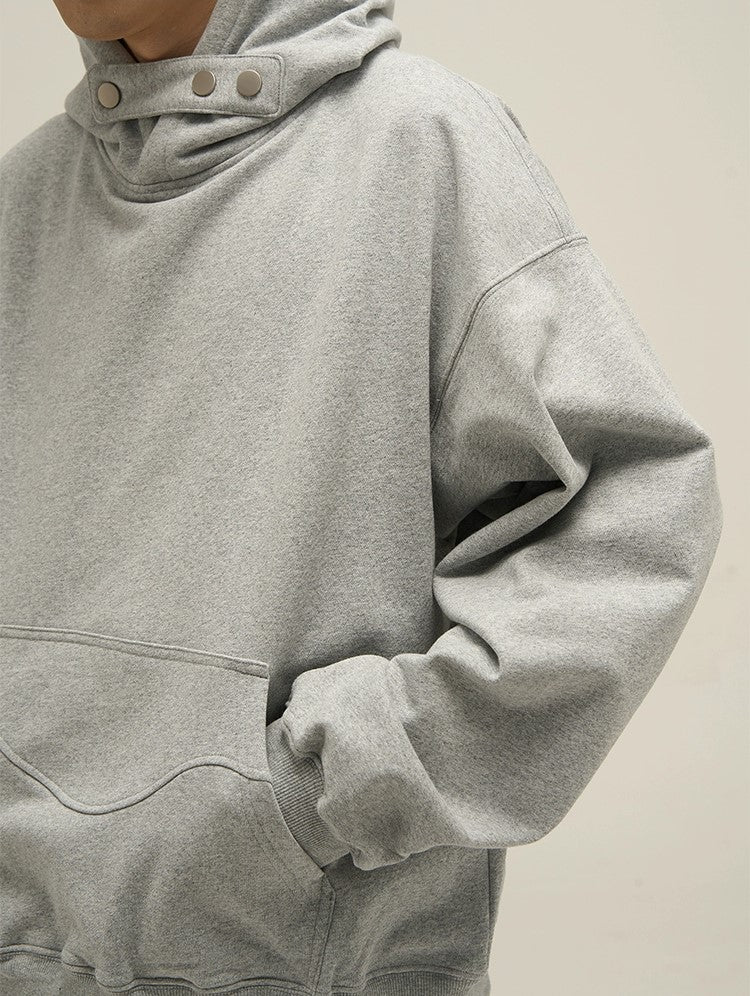 Sleek Comfort Oversized High-Neck Hoodie Jacket - chiclara