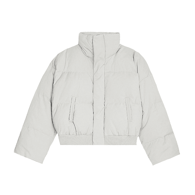 Puff High Collar Jacket - chiclara
