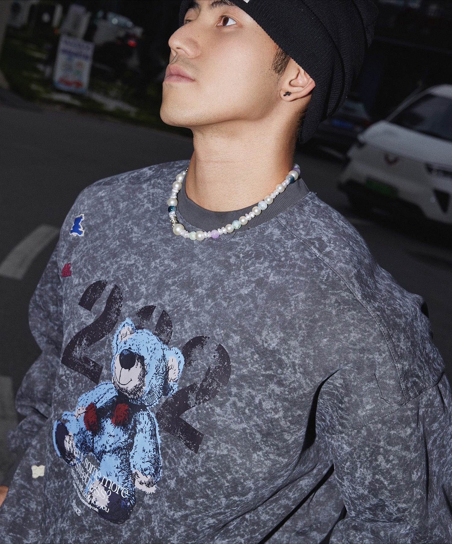 Teddy Bear Graphic Sweatshirt