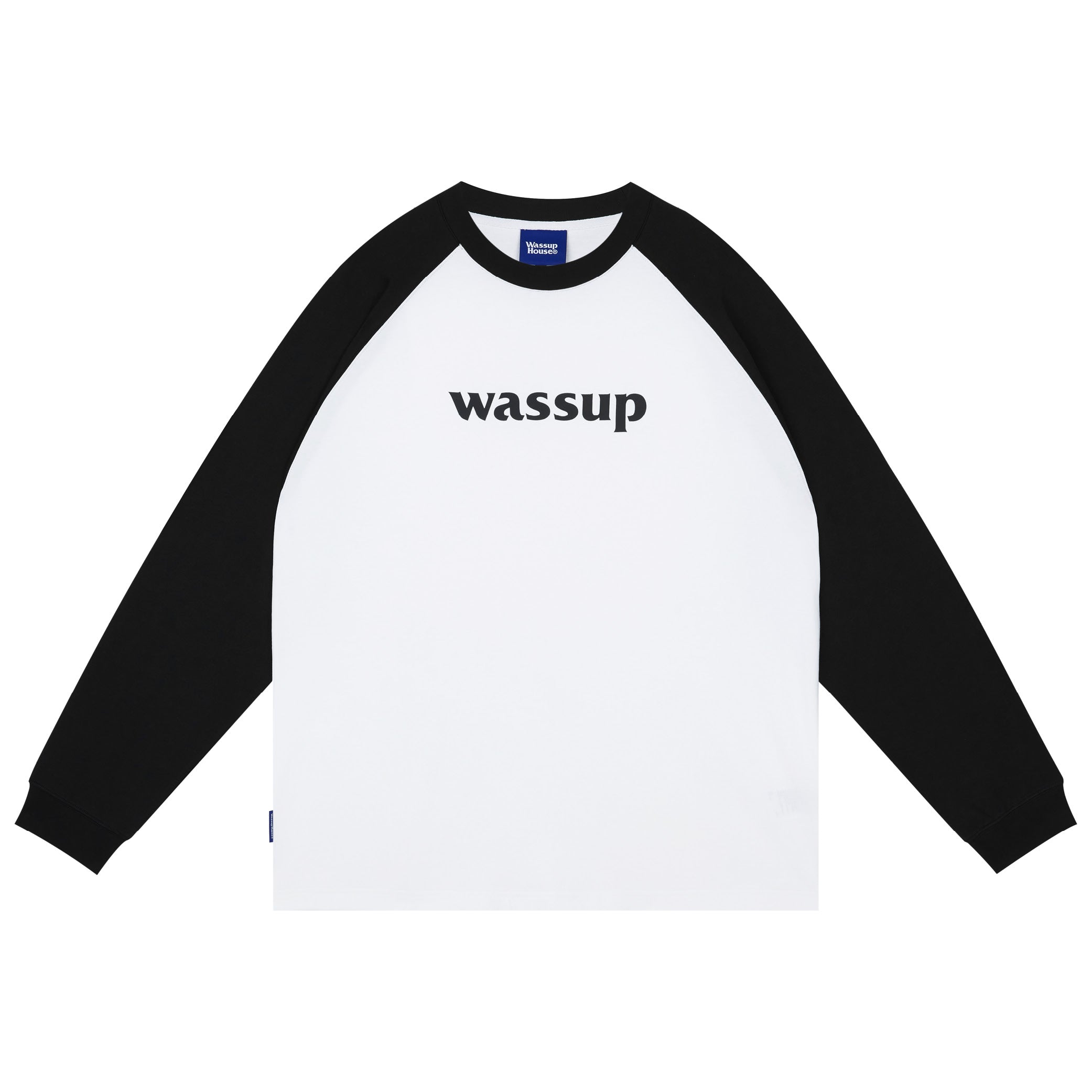 Essential Basic Logo Raglan Long Sleeved Tee - chiclara